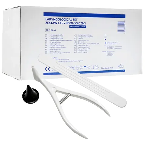 Zestaw laryngologiczny 2mm MEDIUM jałowy ZARYS - 50 szt. | REF: ZL-M