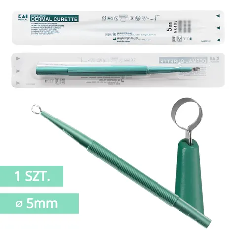 Łyżeczka dermatologiczna 5mm sterylna KAI MEDICAL | REF: MK405