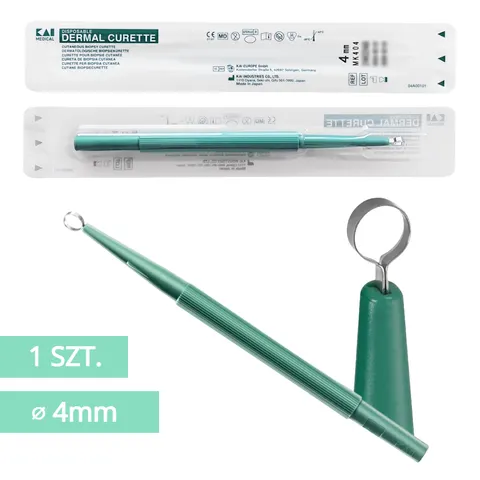 Łyżeczka dermatologiczna 4mm sterylna KAI MEDICAL | REF: MK404