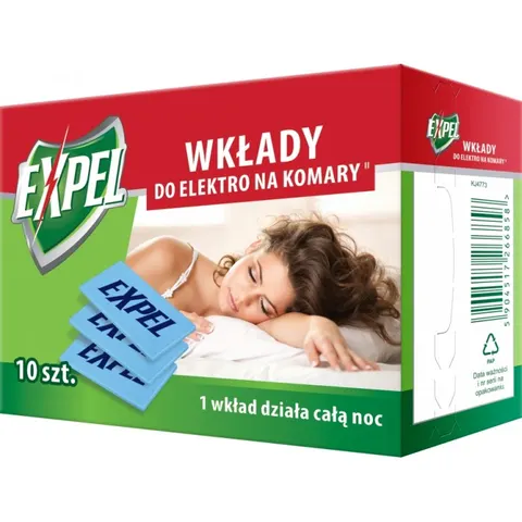 EXPEL ELEKTRO Wkłady na komary, 10 szt zapas