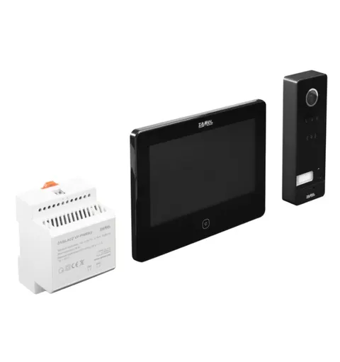 Jednorodzinny dwużyłowy zestaw wideodomofonowy z czytnikiem RFID RFID i szyratorem, VP-209ICSPB-B; ENT10000521 ZAMEL