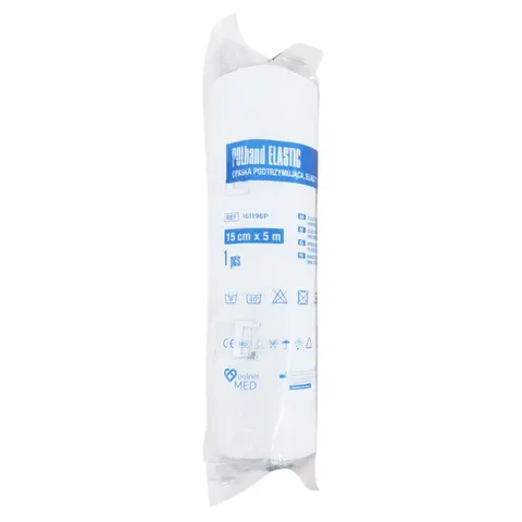 Opaska elastyczna podtrzymująca bandaż 15cm x 5m POLband ELASTIC | REF: 161196P