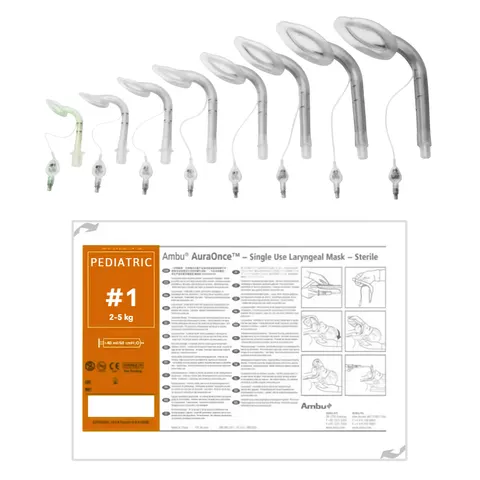 Ambu® AuraOnce™ Maska krtaniowa rozm. 1 - jednorazowa, PVC | REF: 321100000