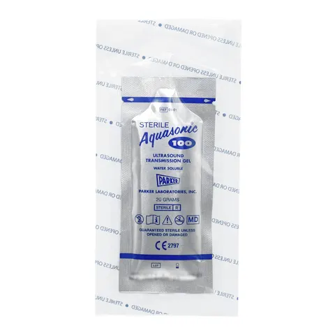 Aquasonic® 100 Sterylny żel do USG niebieski saszetka 20g | REF: 01-01