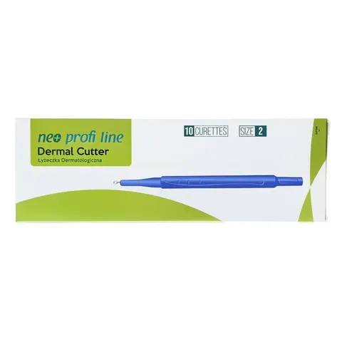 Łyżeczka dermatologiczna 2mm sterylna Neo Profi Line - 10 szt. | REF: DCP2.0