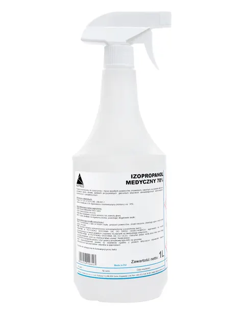 ALPINUS Izopropanol medyczny 70% IPA 1L (z atomizerem)