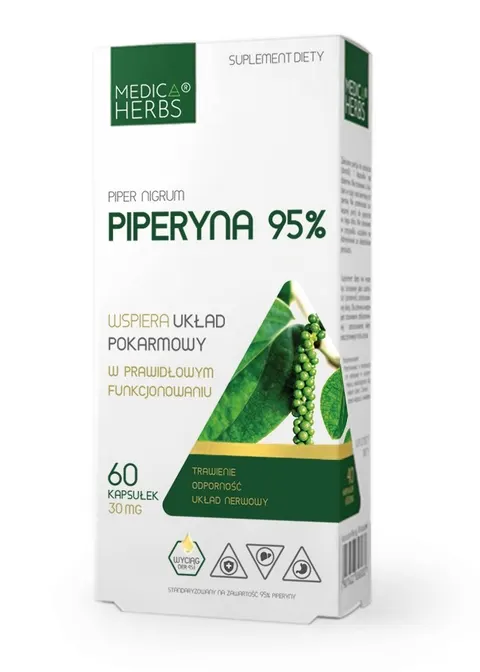 Medica herbs piperyna 95% 30mg 60 kapsułek