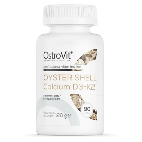 Ostrovit wapń z muszli ostryg + d3 + k2 90 tabletek