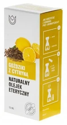 Naturalny olejek eteryczny 12ml - goździki z cytryną
