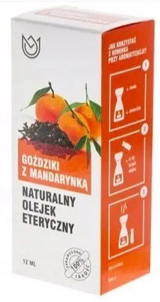 Naturalny olejek eteryczny 12ml - goździki z mandarynką