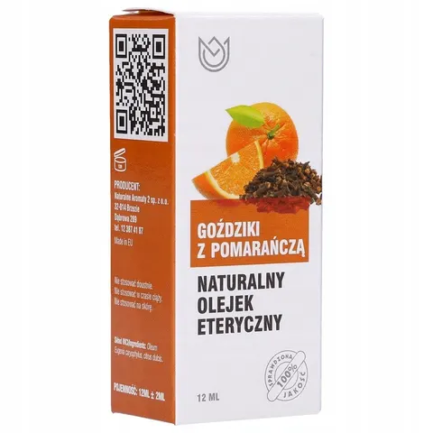 Naturalny olejek eteryczny 12ml - goździki z pomarańczą