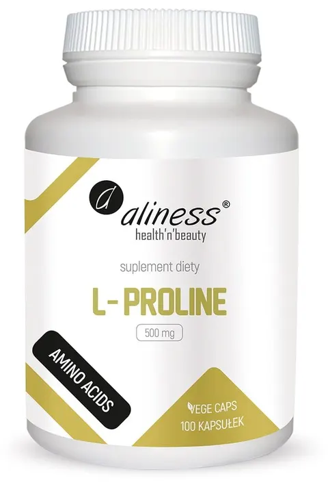 Aliness l-proline 500 mg x 100 vege caps.