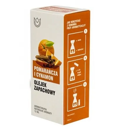 Olejek zapachowy 12ml - pomarańcza i cynamon