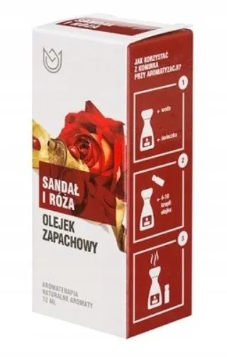 Olejek zapachowy 12ml - sandał i róża