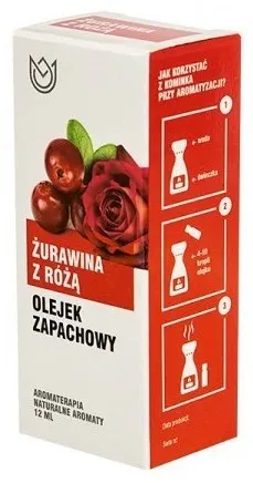 Olejek zapachowy 12ml - żurawina z różą