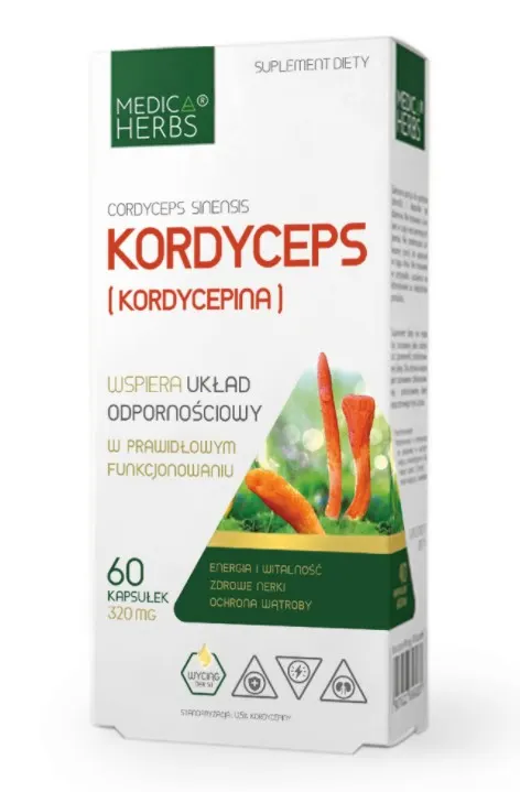 Medica herbs kordyceps (kordycepina) 320mg 60 kapsułek