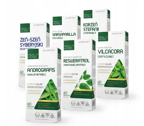 Medica herbs rozszerzony protokół buhnera 6x 60 caps.