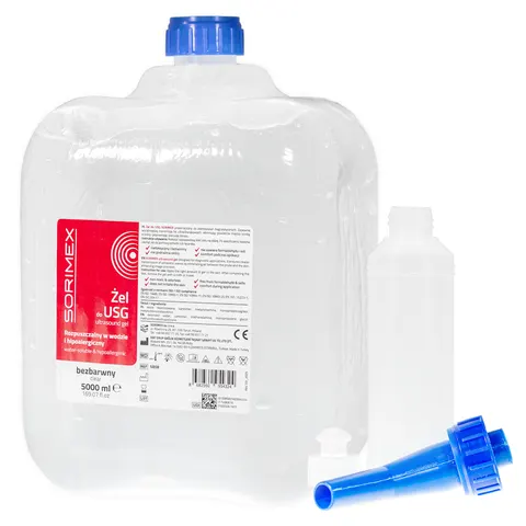 SORIMEX Żel do USG bezbarwny (KTG, UD, IPL) 5L - 1 szt. | REF: SR08