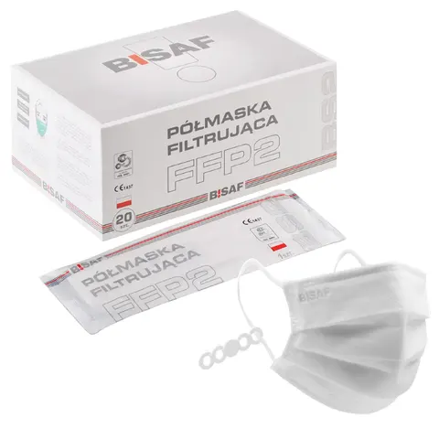 BISAF Maska medyczna FFP2 BS2 20 szt. - 1 op.