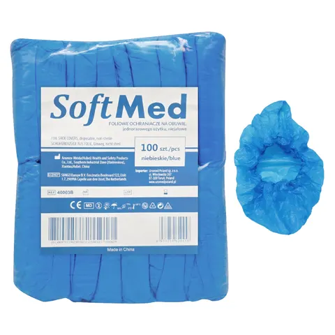 Ochraniacze na obuwie foliowe SoftMed - 100 szt. | REF: 40003B