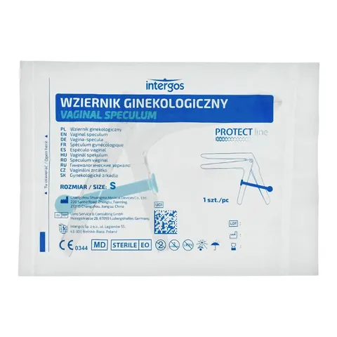 INTERGOS Wziernik ginekologiczny STERYLNY jednorazowy rozm. S - 1 szt.