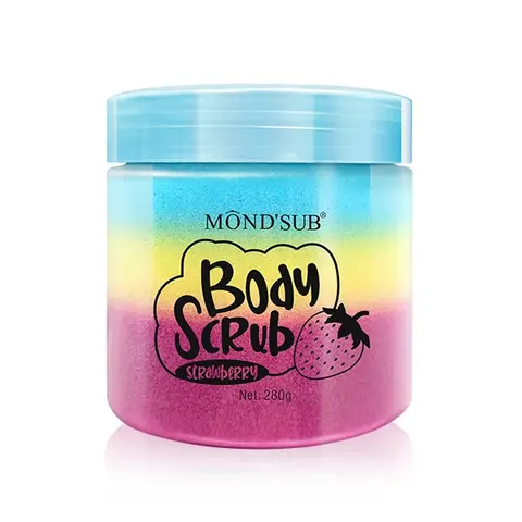 Peeling do ciała trójkolorowy TRUSKAWKA 280g