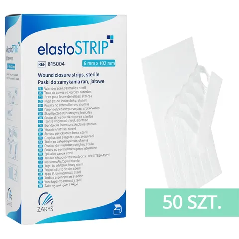 elastoSTRIP Paski do zamykania ran 6x102mm x10 - 50 blistrów | REF: 815004