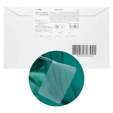 Optomesh® Macropore - Chirurgiczna siatka przepuklinowa implant 80x80mm