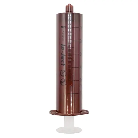 Strzykawka bursztynowa luer-lock 50ml - 60ml INTERGOS - 1 szt.