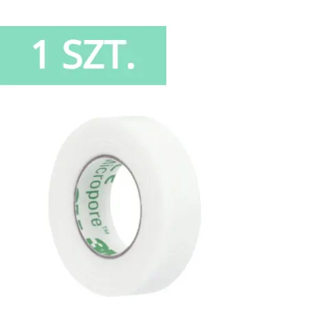 3M Micropore™ Przylepiec papierowy 1,25cm x 9,1m BIAŁY - 1 szt.