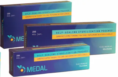 Medal Torebki do sterylizacji 90mm x 260mm - 200 szt.