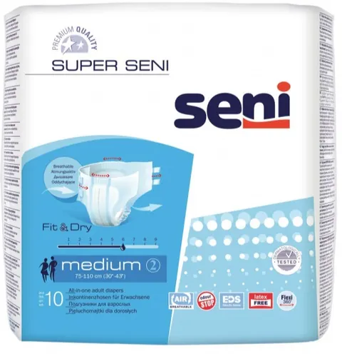 Seni - Super Seni Pieluchomajtki Rozmiar M 10 szt