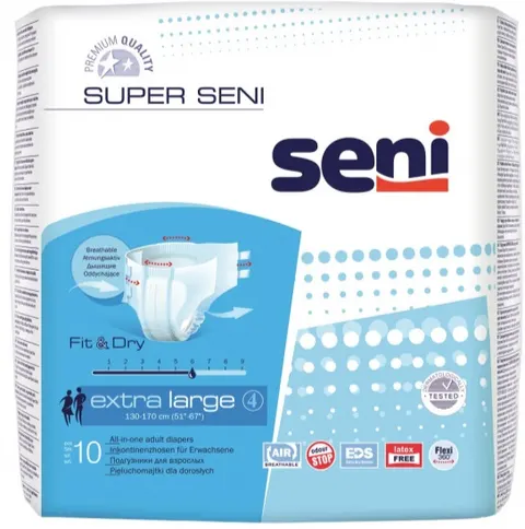 Seni - Super Seni Pieluchomajtki Rozmiar XL 10 szt