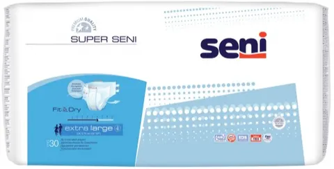 Seni Super Seni Pieluchomajtki Rozmiar XL 30 szt.
