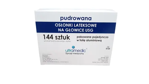 Osłonki do głowic USG pudrowane ULTRAMEDIC - 144 szt. (pakowane osobno)