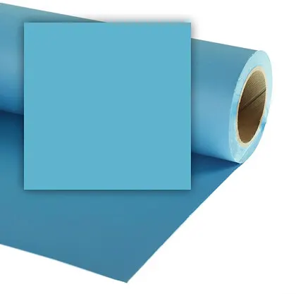 Colorama tło fotograficzne kartonowe 2,72m x 11m błękitne (AQUA BLUE CO102) (raty 0%)