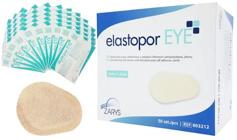 Elastopor EYE Opatrunek oczny 5cm x 7,5cm - 50 szt.