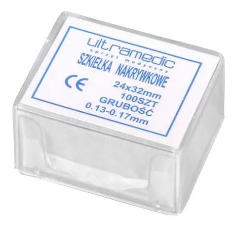 Szkiełka mikroskopowe nakrywkowe 24x32 mm - 100 szt.