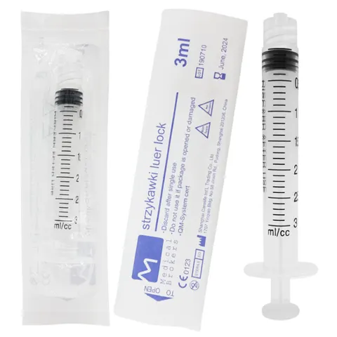 Strzykawki 3-częściowe Medical Brokers 3ml Luer Lock - 1 szt.