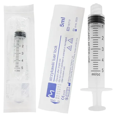 Strzykawki 3-częściowe Medical Brokers 5ml Luer Lock - 1 szt.