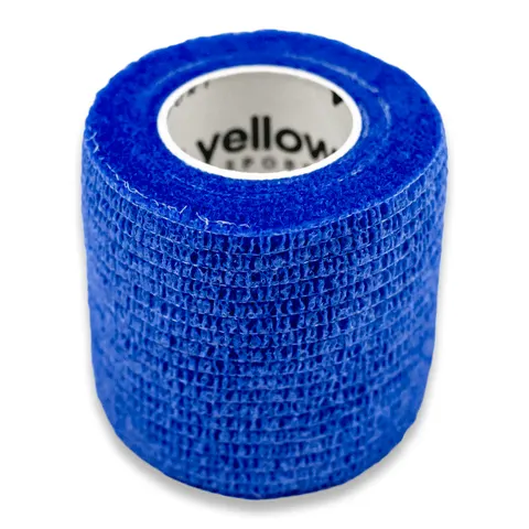 yellowBand 5 cm x 4,5 m bandaż kohezyjny (typ coban) samoprzylepny Kolor: niebieski