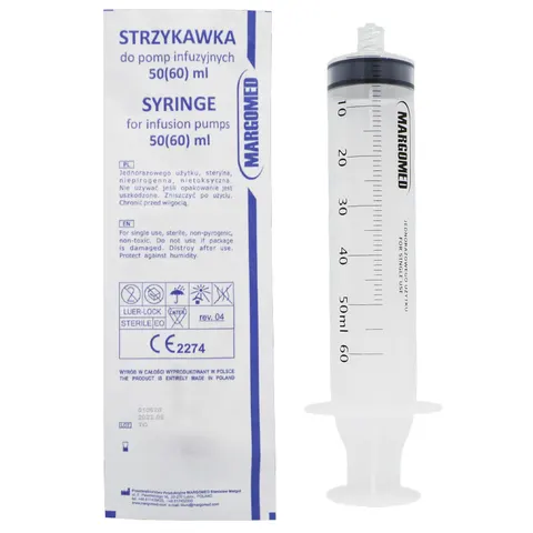 Strzykawka do pomp infuzyjnych 50ml MARGOMED - 1 szt.