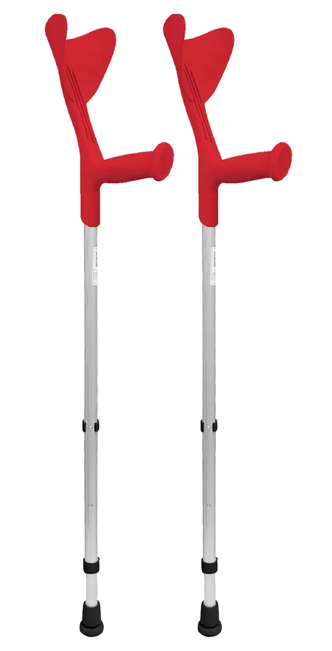 Kule inwalidzkie łokciowe FUN rouge Herdegen CZERWONE - 2 szt. PARA