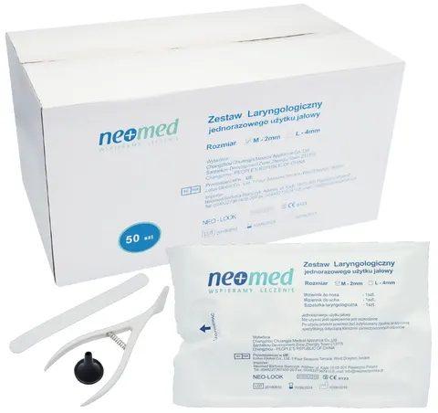 Zestaw laryngologiczny 2mm MEDIUM jałowy NeoMed - 50 szt.
