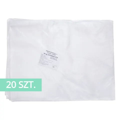 Prześcieradło włókninowe jednorazowe 210x80cm BIAŁE BISMED - 20 szt.