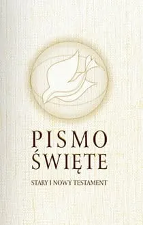 Pismo Święte Stary i Nowy Testament B5 - oprawa biała z obwolutą