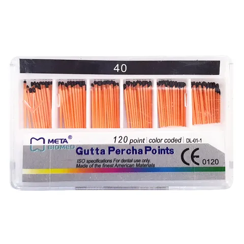 Ćwieki gutaperkowe gutaperki META 40 - 120 szt.