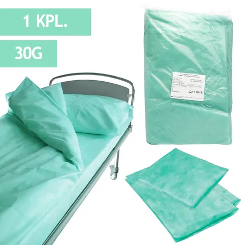 Komplet pościeli medycznej jednorazowy 30G - 1 kpl. / REF: XZ0001130