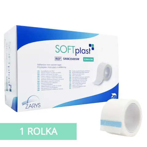 SOFTplast Przylepiec włókninowy 2,5cm x 5m - 1 szt.