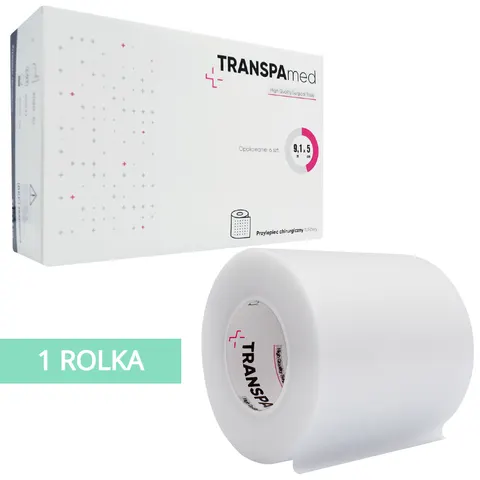 TRANSPAmed™ - Przylepiec foliowy chirurgiczny 9,1m x 5cm - 1 szt.